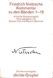 Kommentar zu den Baenden 1-13. ( Kritische Studienausgabe)-