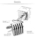 Jstyle Black Blue Cufflinks for Men Shirt Cufflinks Unique Business Wedding