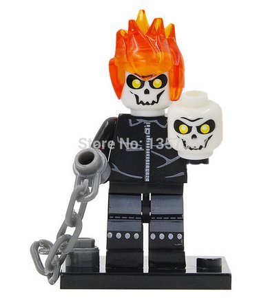 Ghost Rider Minifigures Single Sale Marvel Super Heroes Building Blocks Sets Bricks Mini Figure Toys