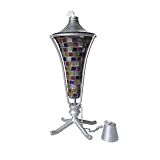 12 Inch Con Mosaic Multi Pewter Table Torch