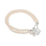 Claudia Bradby Button Pearl & Crown Bracelet
