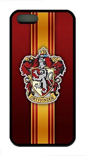 iPhone 5 Case, iPhone 5S Cases - Non-Slip Black Soft Rubber Case Cover for iPhone 5/5s Harry Potter Gryffindor Excellent Grip Protective Rubber Back Case Bumper for iPhone 5/5S