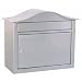 Architectural Mailboxes Peninsula Wall Mailbox, Satin Nickel Embossed