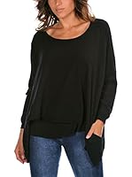 Fleur Bleue Jersey Pivoine (Negro)