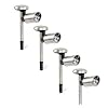 4 x GARDEN STAINLESS STEEL SOLAR SPOTLIGHTS SPOT LIGHTS