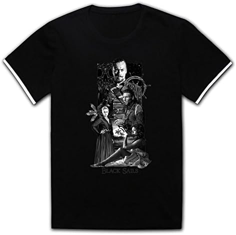 Jgdlkn Man Designed Black Sails Tshirts Black