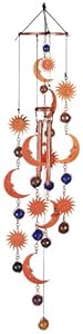 Wind Chime Copper & Gem Celestial Garden Decoration Hanging Decor
