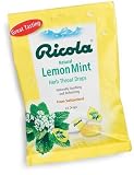 Ricola Herb Throat Drops, Lemon-Mint, 24 Drops (Pack of 12)