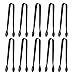 TOUGS Ice Sugar Tongs, Stainless Steel Mini Serving Tongs Appetizers Tongs Small Kitchen Tongs for Tea Party Coffee Bar Kitchen,10 Pack, Black