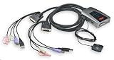 Syba SY-KVM20054 1920 x 1200 DVI Video 2-port USB KVM Switch with Wired Remote Port Selector