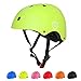 67i Adult Skateboard Helmet CPSC Certified Adult Bike Helmet Adjustable and Protection for Multi-Sports Cycling Skateboarding Scooter Roller Skate Inline Skating Rollerblading Longboar (Yellow)