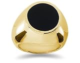 0.00 CTW Men's Diamond Ring in 18K Yellow Gold