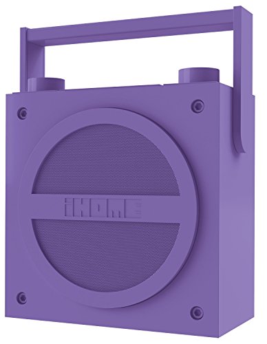 iHome iBT4 Bluetooth Boombox with FM Radio (Purple) (Discontinued by Manufacturer)