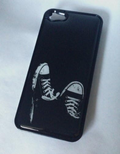 Chucks Shoes iPhone 5 5S BLACK Plastic Case