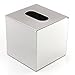 Doitb Square Stainless Steel Tissue Box Holder Cover Pumping Paper Case Dispenser Desk Organizer for Bathroom Home Office Hotel