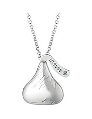 Sterling Silver Locket Drop HersheyS Necklace