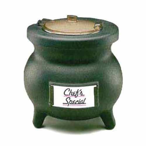 "Tomlinson Black 12 qt Deluxe Frontier Soup Warming Kettle, 120 Volt"