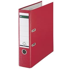 Esselte Leitz 10105025 Qualit�ts-Ordner Plastik 180�, mit Schlitzen, A4, breit, rot