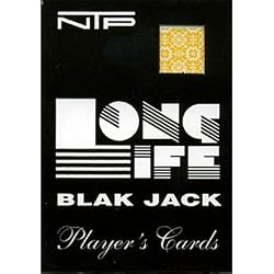 NTP Poker Black Jack Jumbo Index Plastic Playing Cards (Yellow)