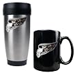 Washington Capitals Stainless Steel Travel Tumbler & Black Ceramic Mug Set - Primary Logo NHL Hockey