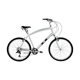 K2 Easy Street Men's Cruiser Bike (26-Inch Wheels, Medium, Silver)