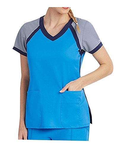 Active by Grey's AnatomyTM Women's Tri-Color V-Neck Solid Scrub Top