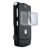 2 Piece (Outer and Inner LCD) Scratch Resistant Screen Guard Protector Shield Kit for Motorola RAZR V3 BONUS Lint Cleaning Cloth