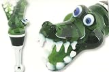 Glass Wine Bottle Stopper - Alligator