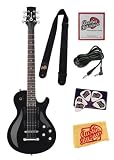 Charvel Desolation DS-3 ST Electric Guitar Bundle with Nylon Strap, 10-Foot Cable, Strings, Pick Card, and Polishing Cloth - Black, Rosewood Fretboard