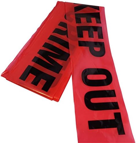 British Prank Crime Scene,British police Line Do Not Cross ,British Police and Caution Biohazard Barricade Tapes (40 Feet, Red & Black "Crime Scene Keep Out")