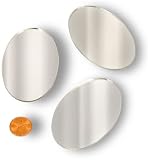 Oval 3 X 2 Mirror Can Be Used In Many Craft Projects (50 Pcs)