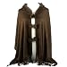 Winter Real Fur Tie Shawl Wrap Stole Poncho Cape Brown