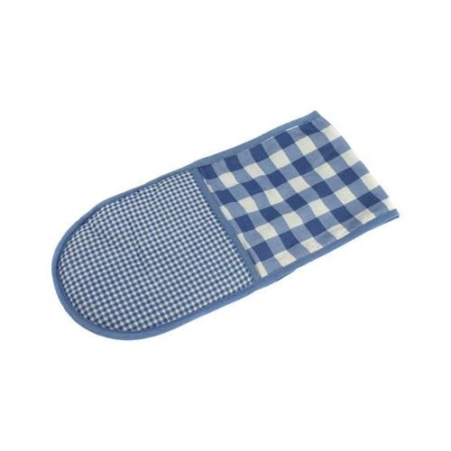 Gingham Blue Double Oven Glove