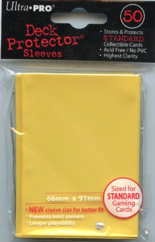Ultra Pro Deck Protector Sleeves: Standard Size: Yellow (82675)