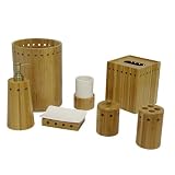 Elite Home Fashions 71200 Bamboo Accessory 7 Piece Set