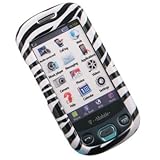 Crystal Hard White Black Cover with ZEBRA Design Case for Samsung Highlight ....