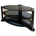 Icon Aero 4250 - Premium Glass Stand For LCD & Plasma TV Up to 50" - High Gloss Black