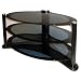 Icon Aero 4250 - Premium Glass Stand For LCD & Plasma TV Up to 50" - High Gloss Black