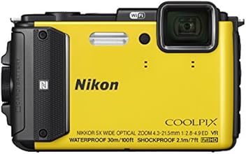 Nikon COOLPIX AW130 Waterproof Digital Camera with Built-In Wi-Fi (Yellow)