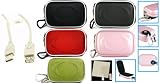 Carrying Case for Flip Video Mino F360 and MinoHD F460 Series Camcorder Bundle with + Screen Protector Shield + 3ft USB 2.0 Passive A to A Extension + Bonus Young Micro - Live Green WristBand