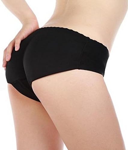 MIMIYA MIMIYA Women's Butt Lifter Boy Shorts Panties Butt Hip Enhancer Shaper (S, Black Sexy)