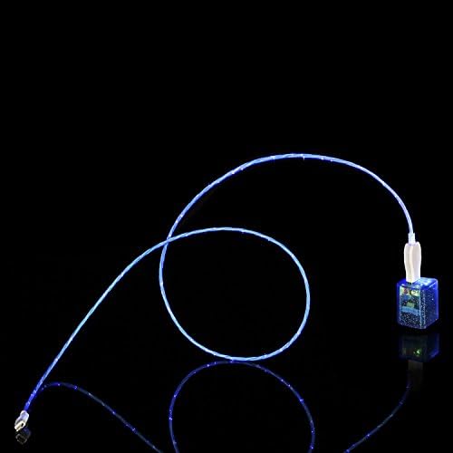 Bxmobile-Lightning Cable, LED Light Visible in the Dark Light-up USB Data Sync Charger Cable Charging Cord for iPhone 6S/6S+/6/6+/ 5/5S/5C etc with Newest IOS (Blue)
