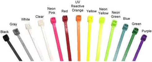 14" Nylon Cable Ties - Black / 100 Pack