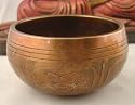~ TIBETAN Burnish MEDITATION Om Mani SINGNG BOWL ~
