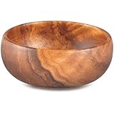 Pacific Merchants Trading Acaciaware Round Calabash Bowl, 4-Inch by 1.5-Inch
