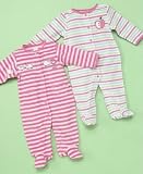 Carters Baby Girl Terry Footie