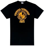 24 - Counter Terrorism Unit Seal College T-Shirt, XXL - Washed Black