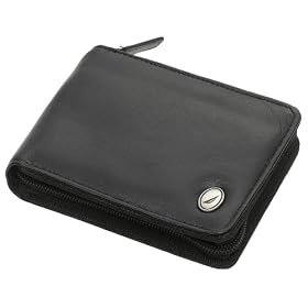 <b>Nautica Men's Kittyhawk Zip Around Wallet, Black</b>