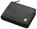 Nautica Men's Zip Around Wallet, Black