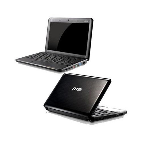 MSI U130-416US 10-Inch Black Netbook - 3 Hour Battery Life